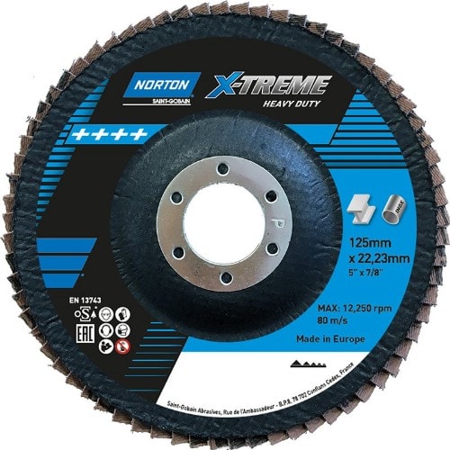 Lamellrondell NORTON X-Treme Heavy Duty 125x22 K40